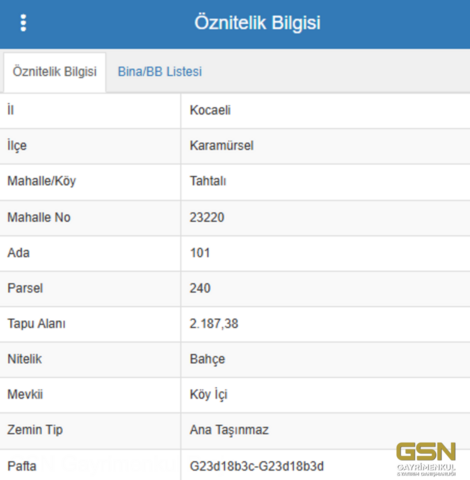 9-KOCAELİ KARAMÜRSEL TAHTALI'DA 6 TAPU 24.287M2 SATILIK ARAZİ
