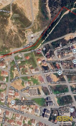 ÇAYIROVA ATATÜRK MALLESİNDE SATILIK KONUT İMARLI ARSA