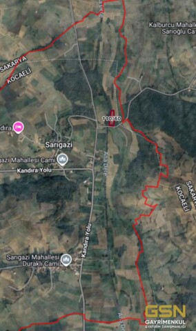 3-KOCAELİ KANDIRA SARIGAZİ KÖYÜNDE YOLA CEPHE SATILIK TARLA